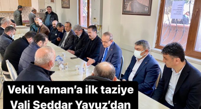 Yaman’a ilk taziye Vali Yavuz’dan