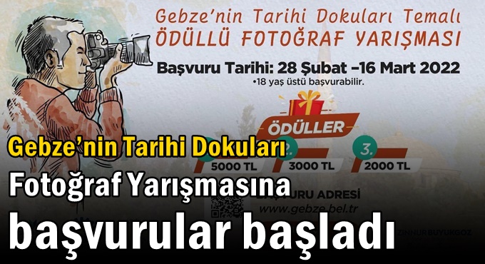 Gebze’nin Tarihi Dokuları Fotoğraf Yarışmasına Başvurular Başladı