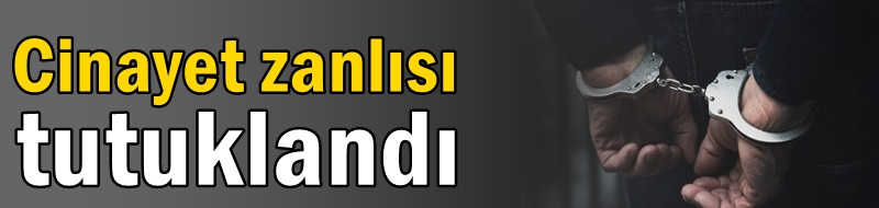 Cinayet zanlısı tutuklandı