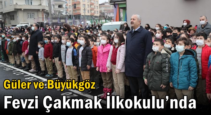 Kaymakam Güler ve Başkan Büyükgöz  Fevzi Çakmak İlkokulu’nda