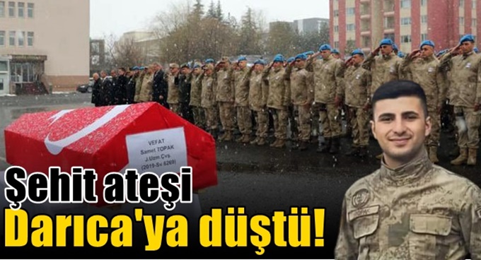 Darıca'ya şehit ateşi düştü!