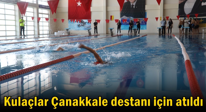 Darıca’da kulaçlar Çanakkale destanı için atıldı