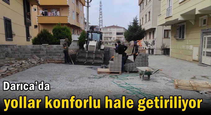 Havaların ısınmasıyla birlikte Darıca'da asfalt seferberliği başladı