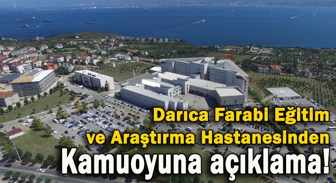 Darıca Farabi’den kamuoyuna önemli açıklama!