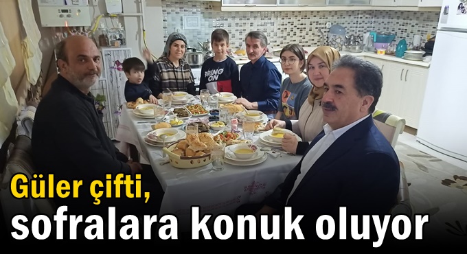 Güler çifti, sofralara konuk oluyor