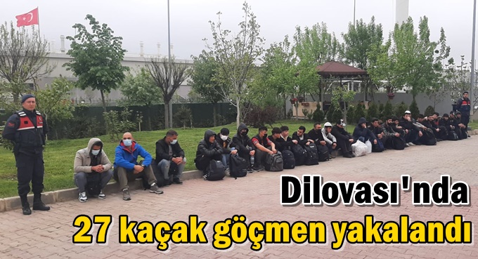 Dilovası'nda 27 kaçak göçmen yakalandı