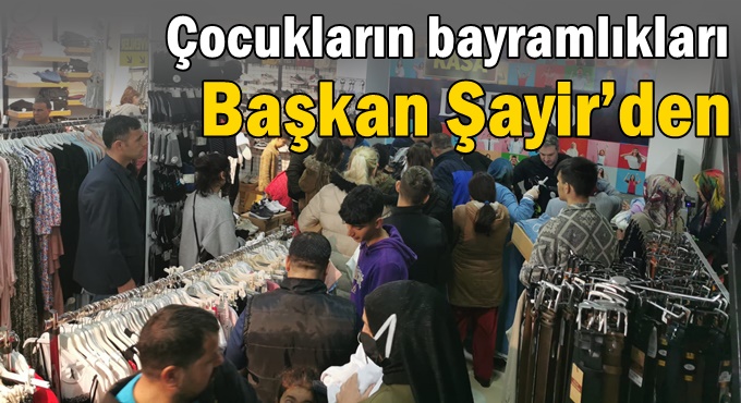 Başkan Şayir, bayram öncesi çocukları sevindirdi