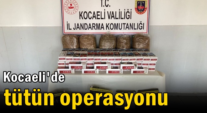 Jandarmadan tütün operasyonu