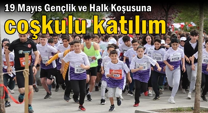 19 Mayıs Gençlik ve Halk Koşusuna Coşkulu Katılım