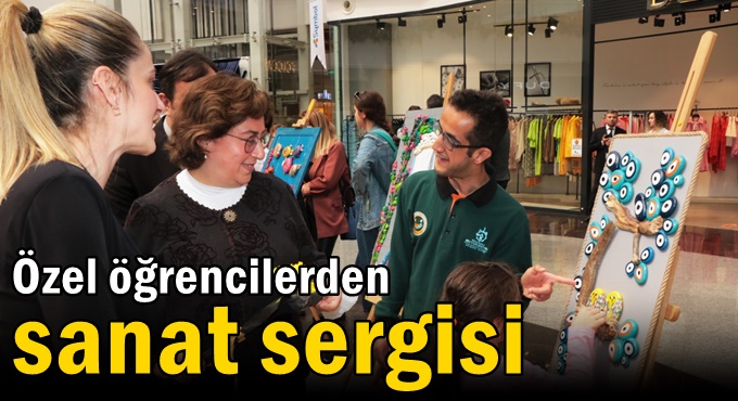 Özel öğrencilerden sanat sergisi