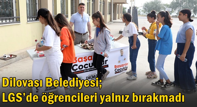 Dilovası Belediyesi; LGS’de öğrencileri yalnız bırakmadı