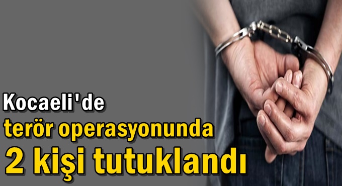 Terör operasyonunda 2 kişi tutuklandı