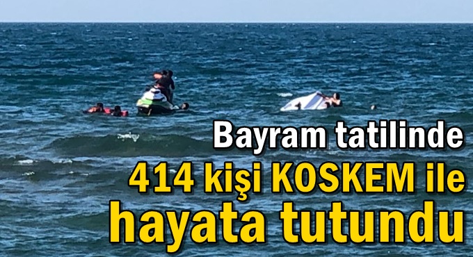 Bayram tatilinde 414 kişi KOSKEM ile hayata tutundu