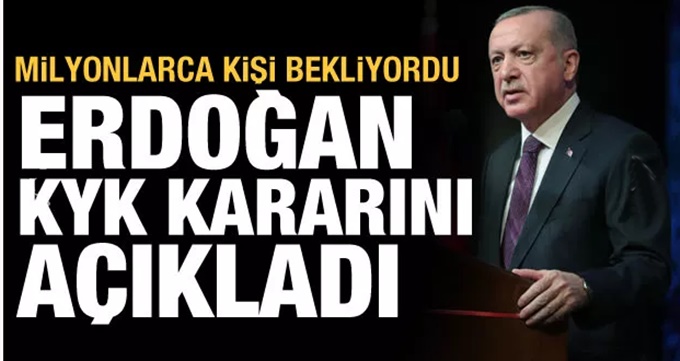 Erdoğan'dan KYK'lılara müjde! Sadece ana parayı ödeyecekler