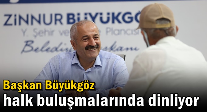 Başkan Büyükgöz Halk Buluşmalarında Dinliyor
