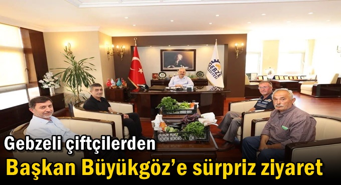 Gebzeli çiftçilerden Başkan Büyükgöz’e Sürpriz Ziyaret