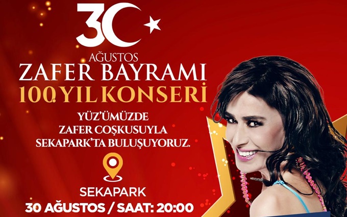 Kocaeli’de Zafer Bayramı coşkusu Yıldız Tilbe ile yaşanacak