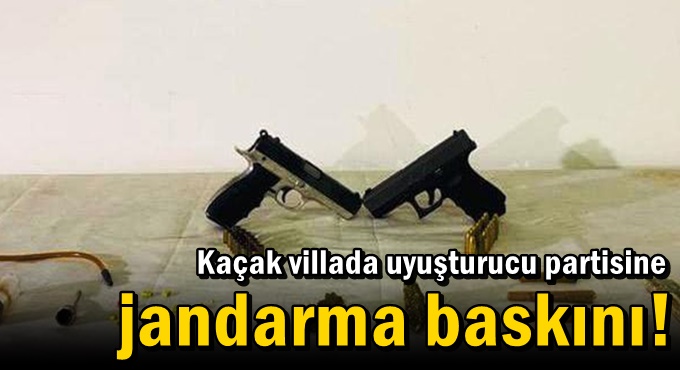 Gebze'de o kaçak villaya jandarma baskını!