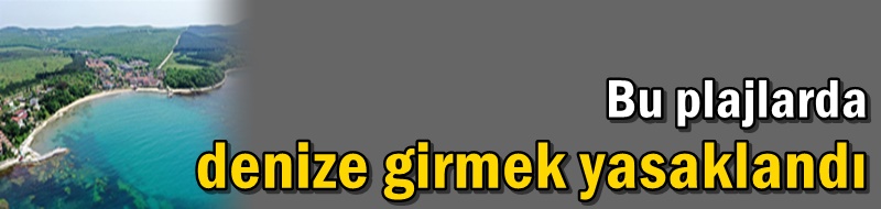Bu plajlarda denize girmek yasaklandı