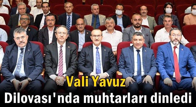 Vali Yavuz Dilovası'nda muhtarları dinledi