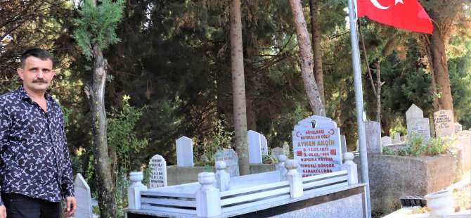 Büyükşehir, İzmitli şehidimizin kabrini yeniledi