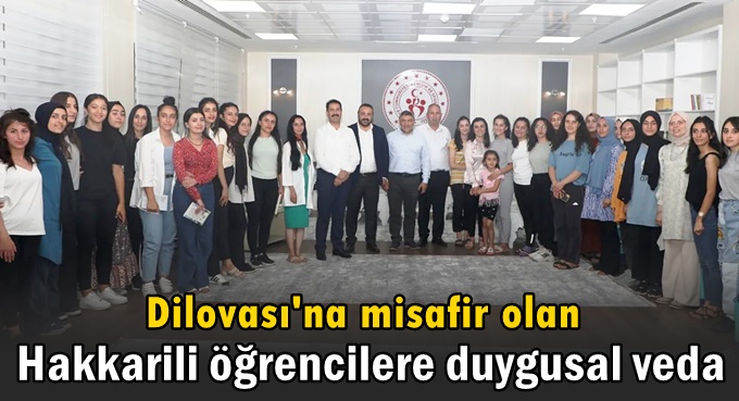 Hakkarili öğrencilere duygusal veda