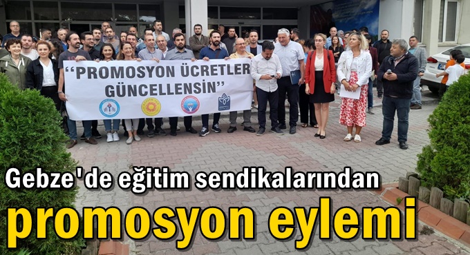 Eğitim sendikalarından promosyon eylemi