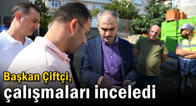 Çiftçi, ASM ve hizmet binası inşaatını inceledi
