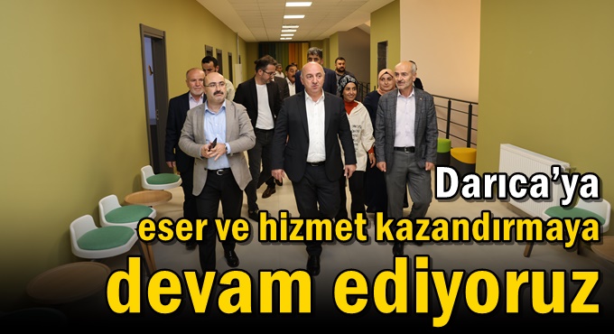 Başkan Bıyık,ilçe teşkilatına tamamlanan projeleri gezdirdi