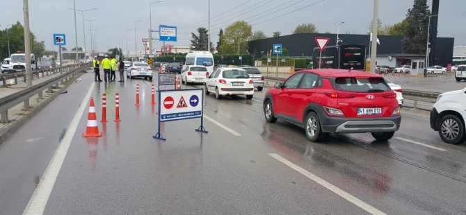 Stadyum yolu projesinde D-100 Ankara istikameti güney yan yola aktarıldı