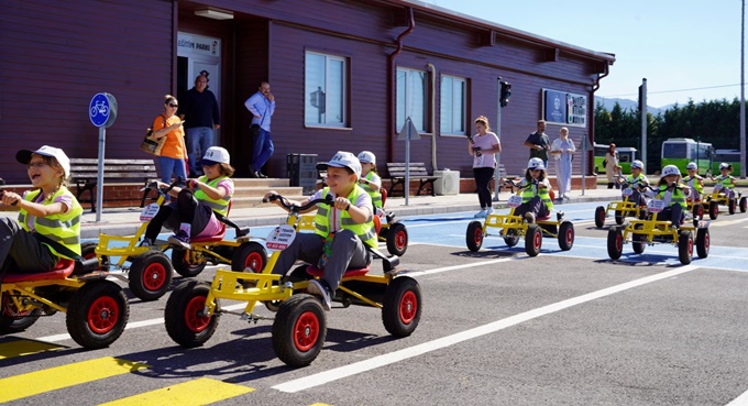 Trafik Eğitim Parkında yoğun mesai