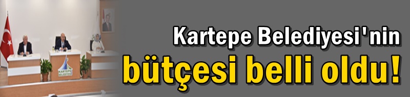 Kartepe Belediyesi'nin bütçesi belli oldu!