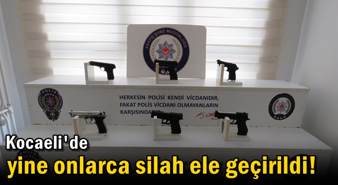 Yine onlarca silah ele geçirildi!