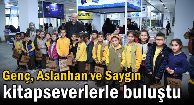 Genç, Aslanhan ve Saygın kitapseverlerle buluştu