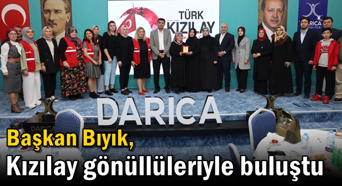 Başkan Bıyık, Kızılay gönüllüleriyle buluştu