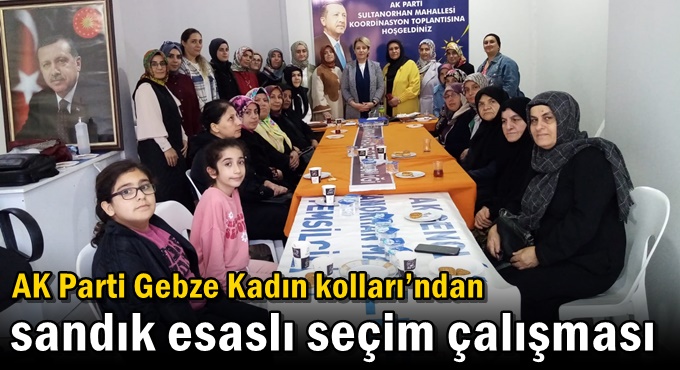 AK Parti Gebze Kadın Kolları’ndan Sandık Esaslı Seçim Çalışması