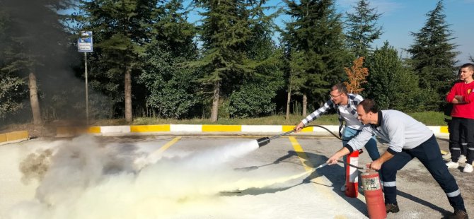 Büyükşehir İtfaiyesi’nden İZAYDAŞ’a eğitim