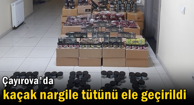 1 ton 899 kilogram kaçak nargile tütünü ele geçirildi