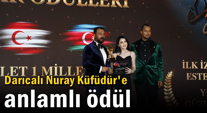 Darıcalı Nuray Küfüdür'e anlamlı ödül