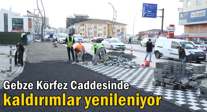 Gebze Körfez Caddesi’nde geniş kaldırım, rahat trafik