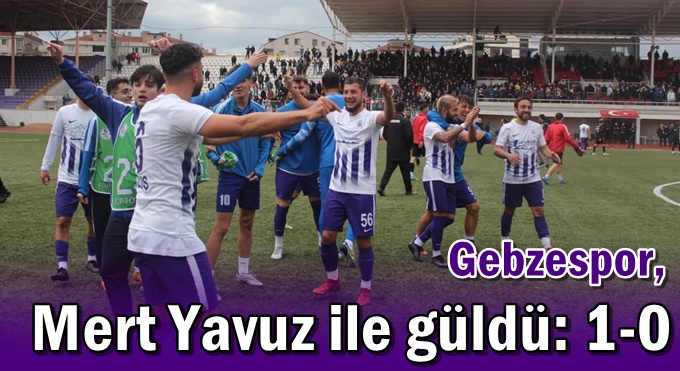 Gebzespor, Mert Yavuz ile güldü: 1-0