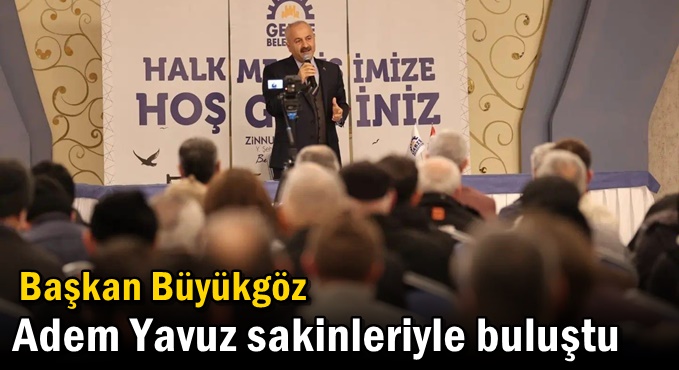 Adem Yavuz Mahallesinde Halk Meclisi Toplantısı