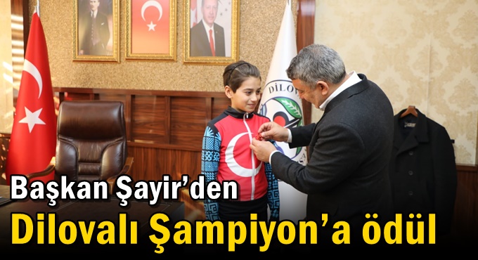 Başkan Şayir’den Dilovalı Şampiyon’a ödül