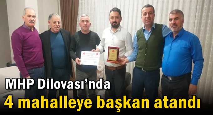 MHP Dilovası’nda 4 mahalleye başkan atandı