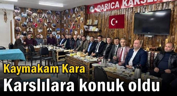 Kaymakam Kara Karslılara konuk oldu