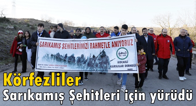 Körfezliler Sarıkamış Şehitleri için yürüdü