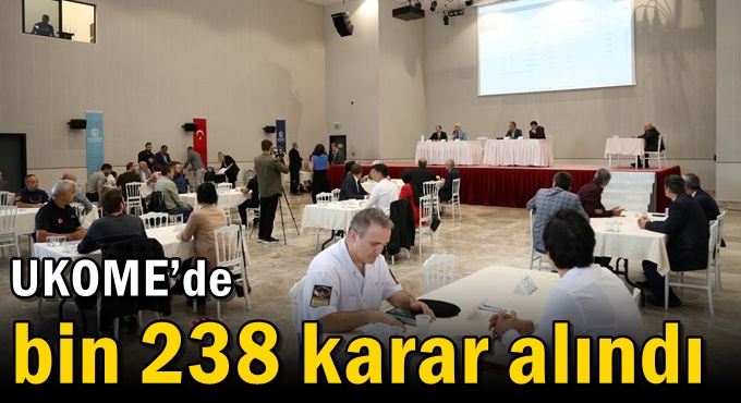 UKOME’de bin 238 karar alındı