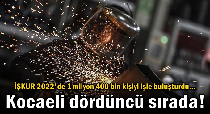 Kocaeli dördüncü sırada!