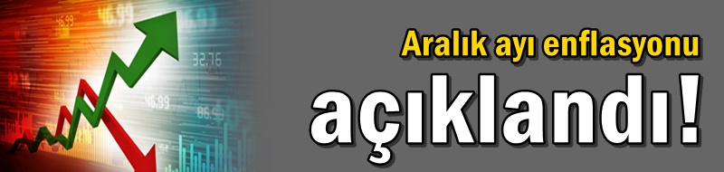 Aralık ayı enflasyonu açıklandı!