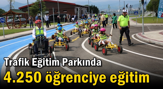Trafik Eğitim Parkında 4.250 öğrenciye eğitim